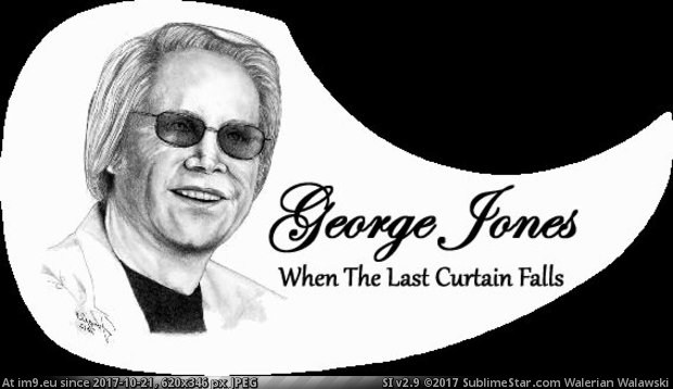 Pick Guard - Ode to George Jones (in Custom Pickguard Art)