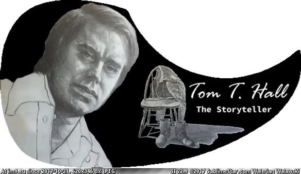 Pick Guard - Tom T. Hall (in Custom Pickguard Art)