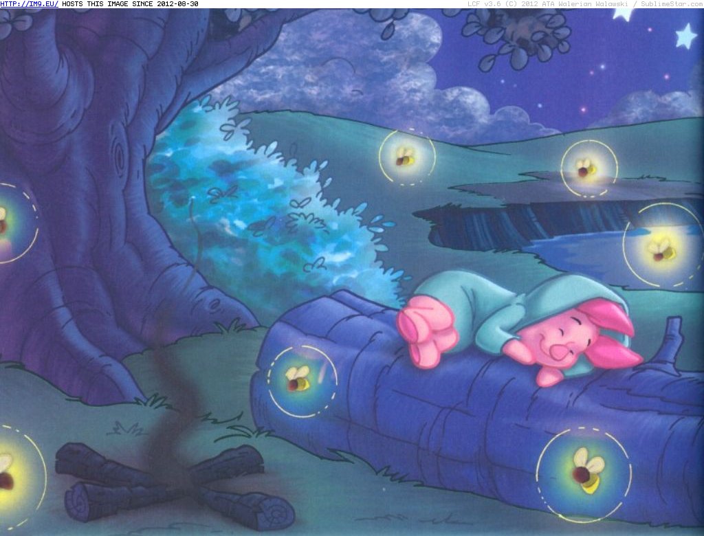 Piglets Night Lights 1 24 (cartoons for kids) (in Cartoon Wallpapers And Pics)