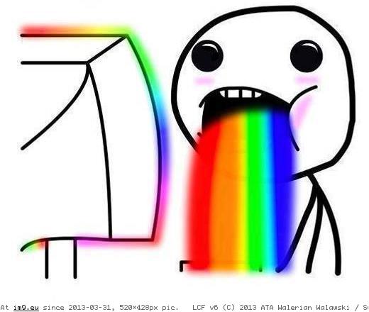 Rainbow (meme face) (in Memes, rage faces and funny images)