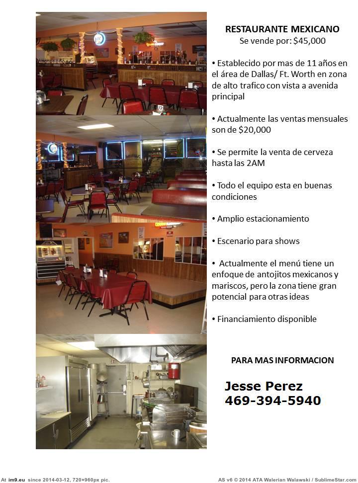 RESTAURANTE MEXICANO (2) (in IMBS Business For Sale)