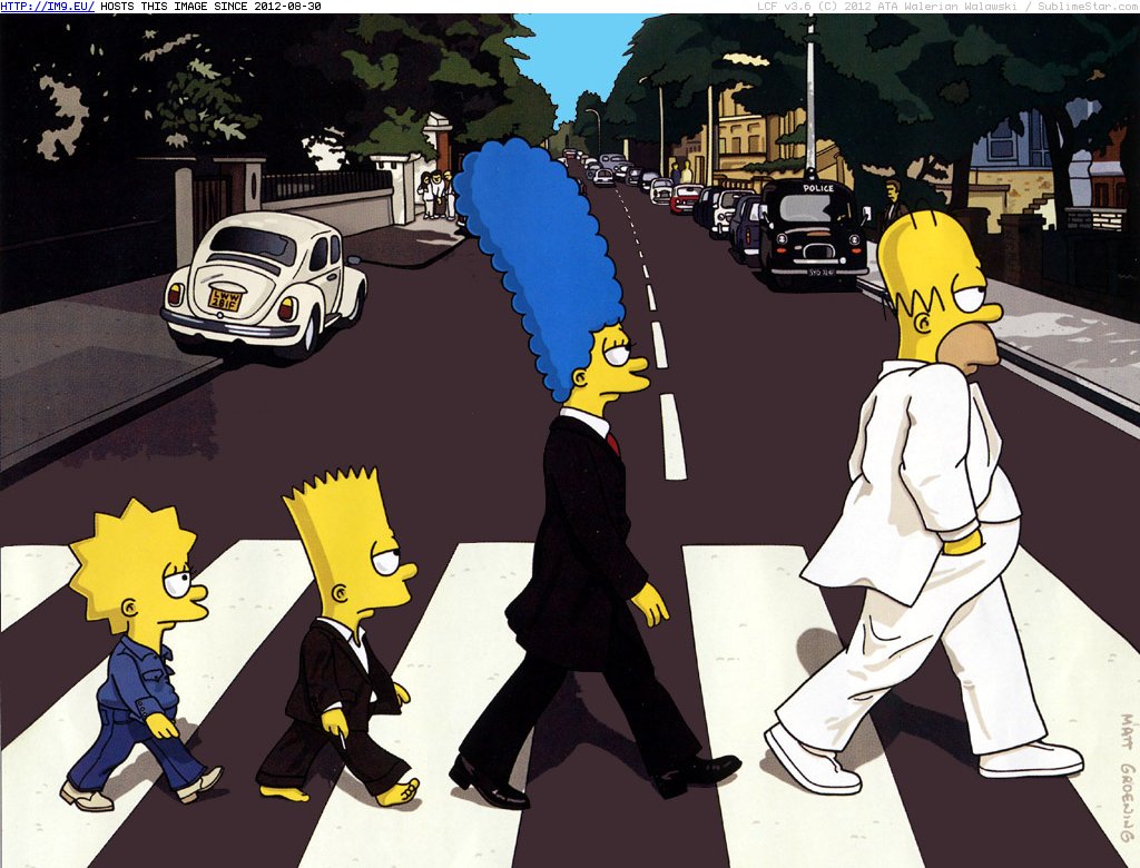 Simpsons Beatles (cartoons for kids) (in Cartoon Wallpapers And Pics)