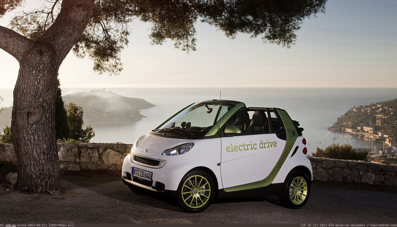 Pic. #Wallpaper #1366x768 #Smart #Fortwo #Drive #Electric, 254100B