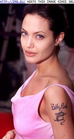 Tattoo Design: angelina (in Celebrity Tattoos)