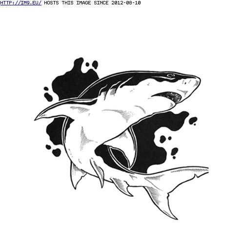 Tattoo Design: blackshark (in Fish Tattoos)