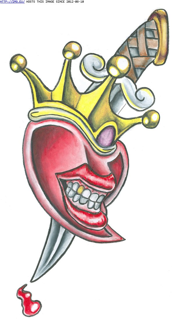 Tattoo Design: Crowned-Hearta (in Heart Tattoos)