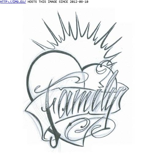 Tattoo Design: family_heart (in Heart Tattoos)
