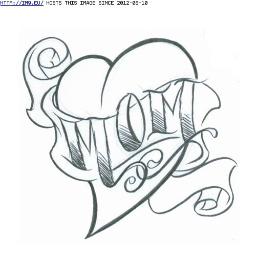 Tattoo Design: heart_mom (in Heart Tattoos)