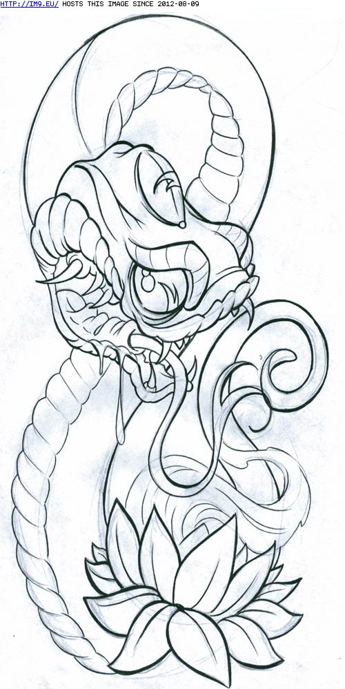 Tattoo Design: large_snake (in Snake Tattoos)