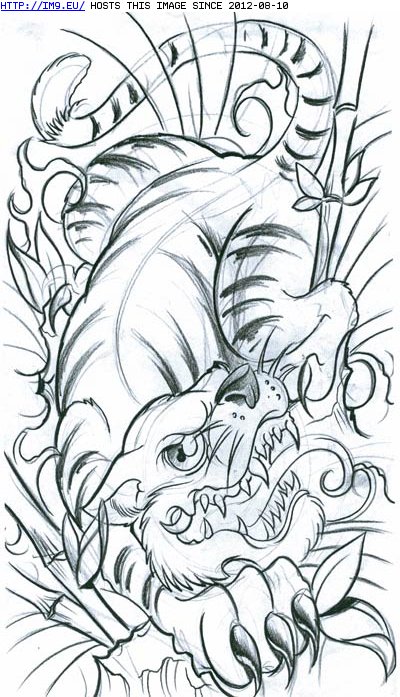 Tattoo Design: large_tiger (in Tiger Tattoos)