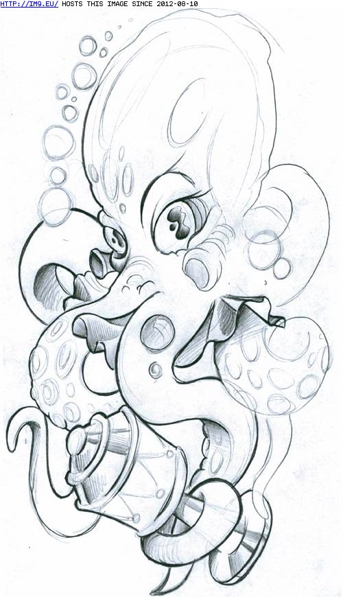 Tattoo Design: octopus2 (in Fish Tattoos)