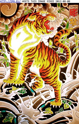 Tattoo Design: tiger_flash (in Tattoo Flash)