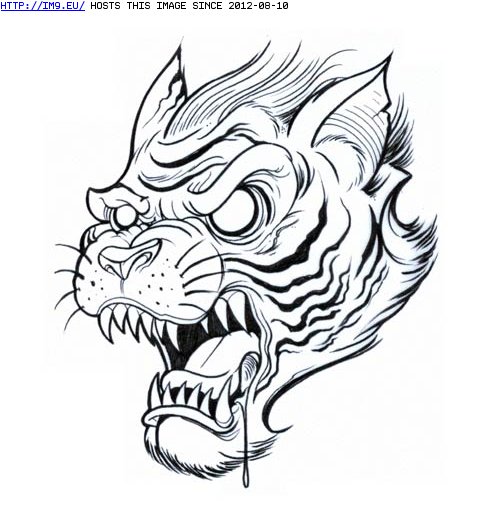 Tattoo Design: tiger2 (in Tiger Tattoos)