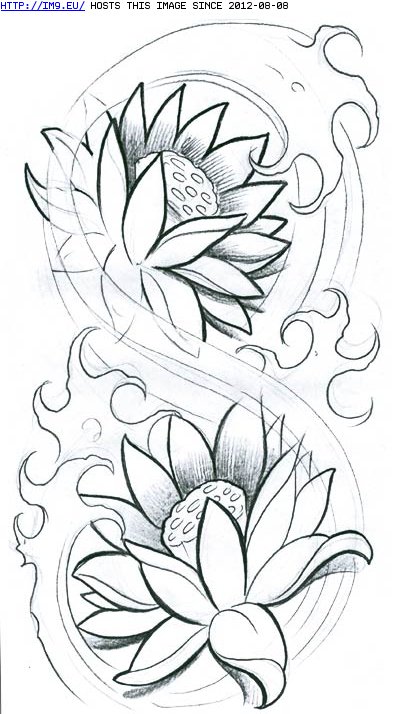 Tattoo Design: two_flowers (in Flower Tattoos)