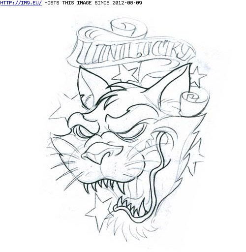 Tattoo Design: unlucky_cat (in Cat Tattoos)