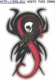 Tattoo Design: VD-redtail-spider-dragon (in Dragon Tattoos)