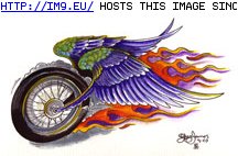 Tattoo Design: wheel-wings (in Symbol Tattoos)