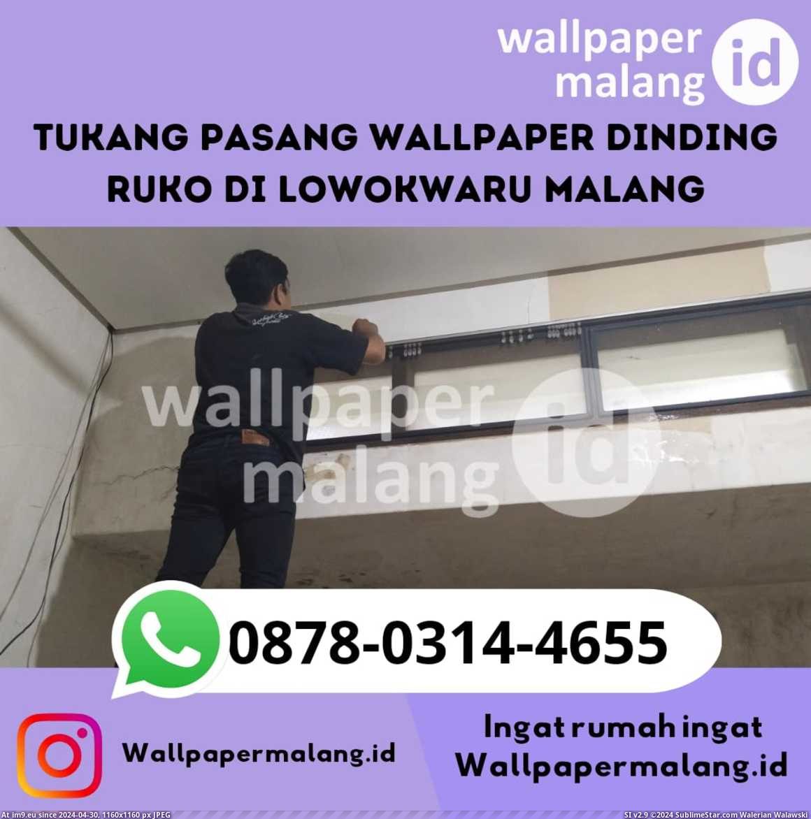 Tukang pasang wallpaper dinding ruko di lowokwaru malang (in Instant Upload)