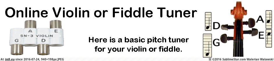 Violin Tuners Banner (in Roots Music images)