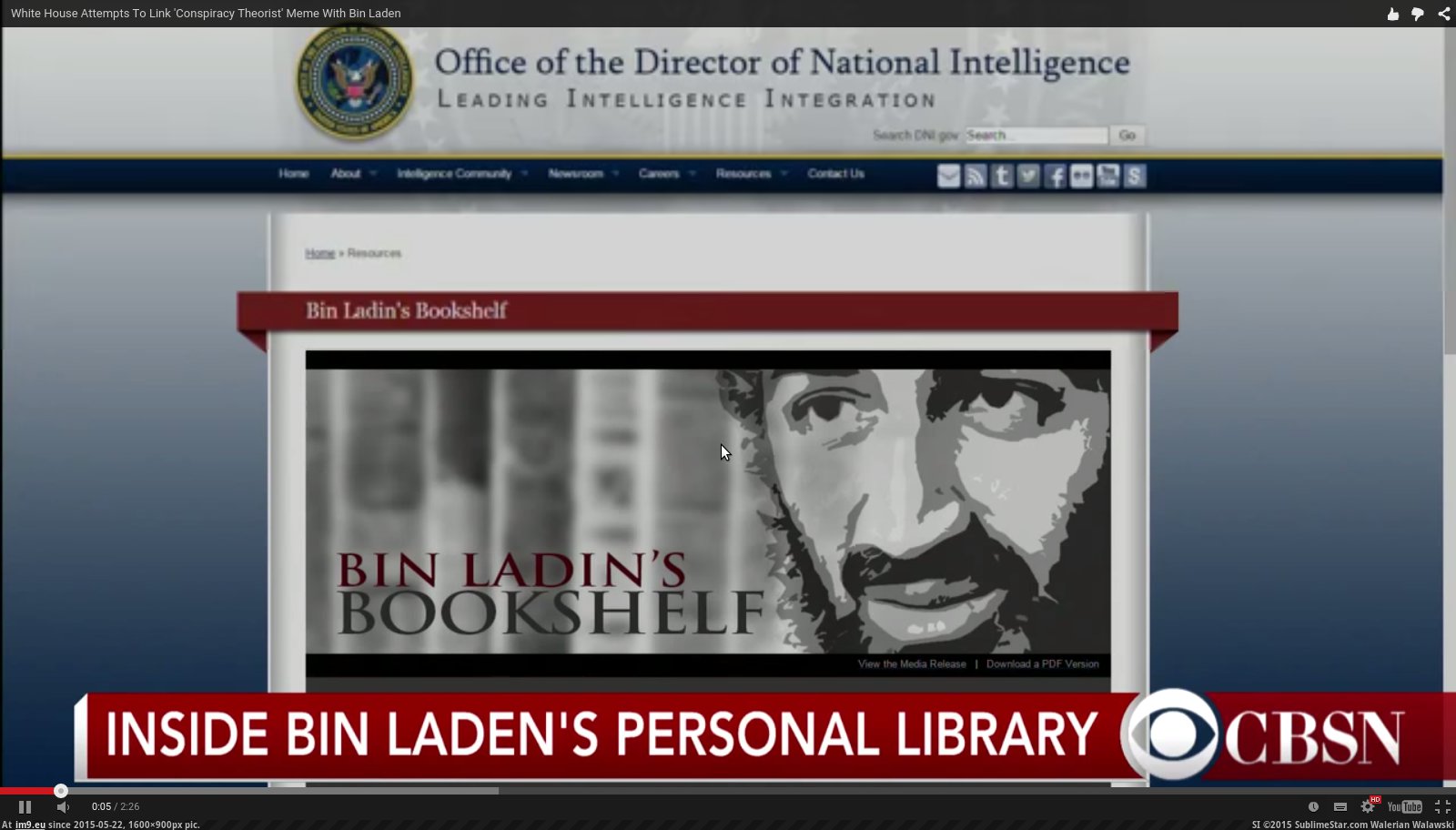 Alternative-News.tk - White House Attempts To Link ‘Conspiracy Theorist’ Meme With Bin Laden