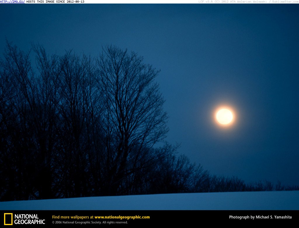 Winter Moon (in National Geographic Photo Of The Day 2001-2009)