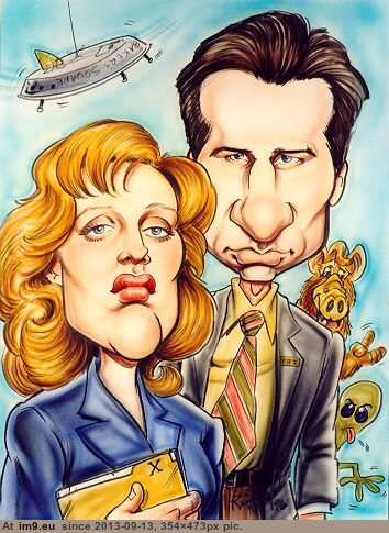 Xfiles 1 Cartoon Character (in Movie Stars Funny Cartoon Characters)