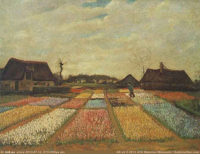 1883 Bulb Fields (in Vincent van Gogh - 1881-83 Earliest Paintings)