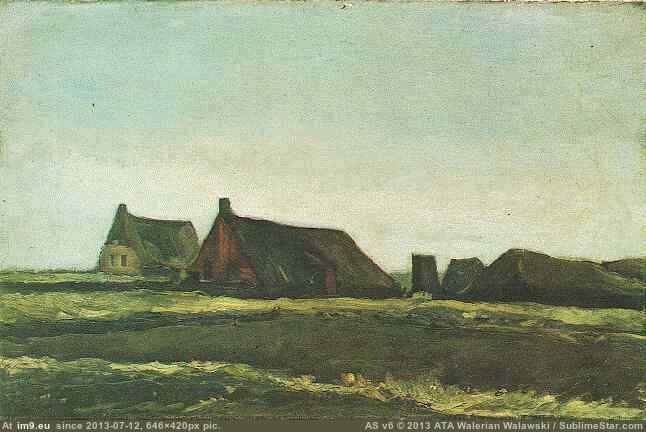 1883 Cottages (in Vincent van Gogh - 1881-83 Earliest Paintings)