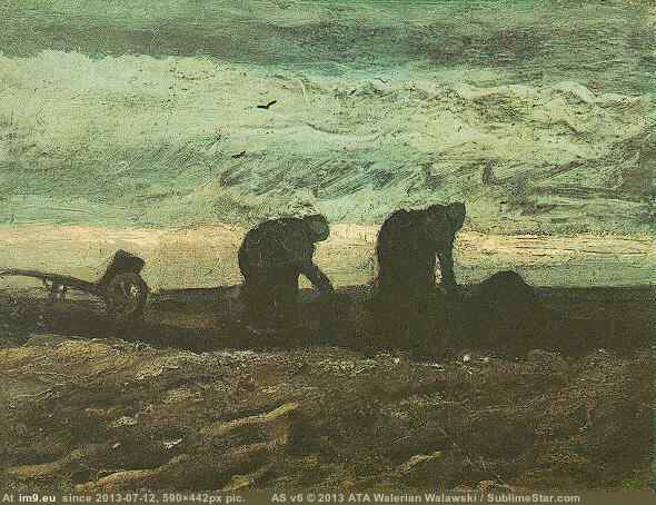 1883 Two Women in the Moor (in Vincent van Gogh - 1881-83 Earliest Paintings)