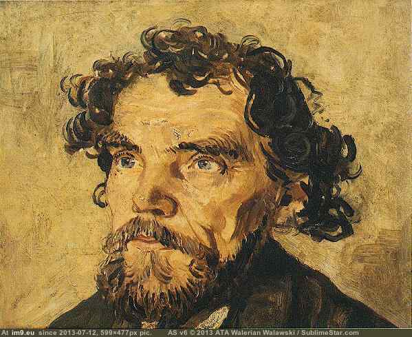 1886-87 Portrait of a Man (in Vincent van Gogh Paintings - 1886-88 Paris)