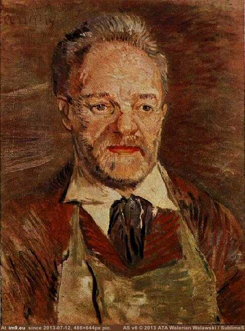 1886-87 Portrait of Père Tanguy (in Vincent van Gogh Paintings - 1886-88 Paris)