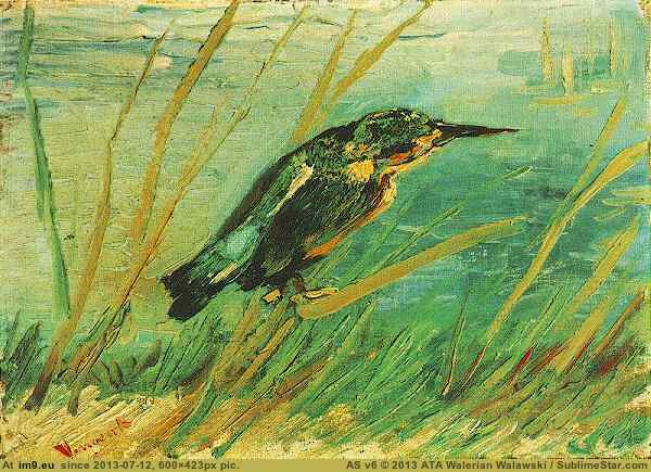 1886 Kingfisher, The (in Vincent van Gogh Paintings - 1886-88 Paris)