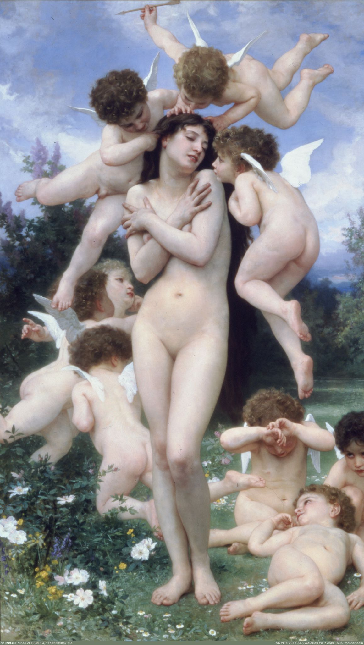 (1886) Le Printemps - William Adolphe Bouguereau (in William Adolphe Bouguereau paintings (1825-1905))