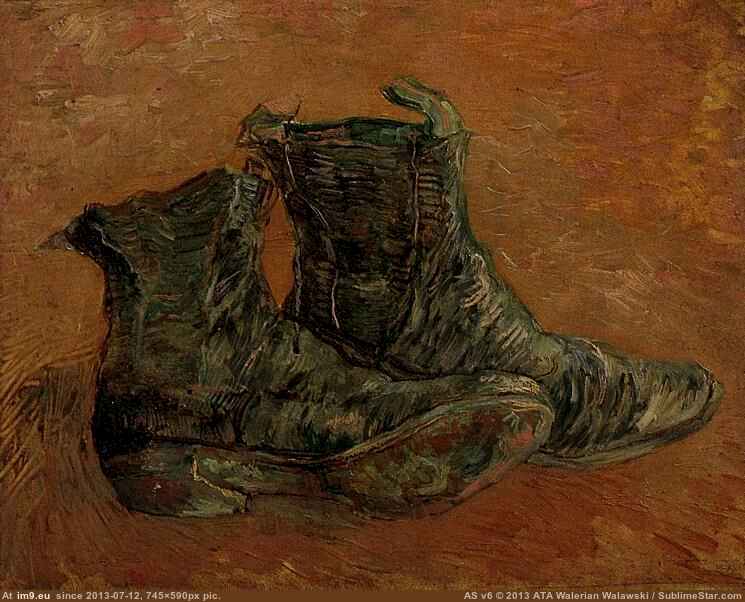 1886 Pair of Shoes, A (in Vincent van Gogh Paintings - 1886-88 Paris)