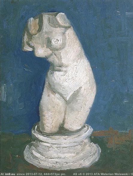1886 Plaster Statuette of a Female Torso version 7 (in Vincent van Gogh Paintings - 1886-88 Paris)