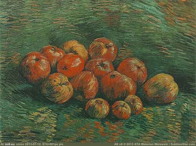 1887-88 Still Life with Apples (in Vincent van Gogh Paintings - 1886-88 Paris)