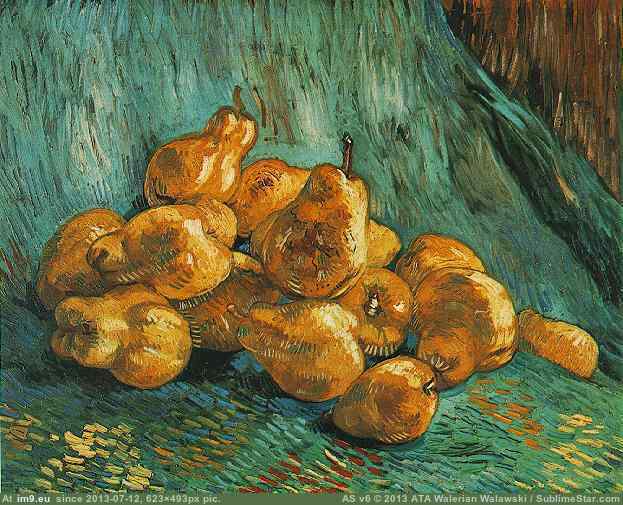 1887-88 Still Life with Quince Pears (in Vincent van Gogh Paintings - 1886-88 Paris)