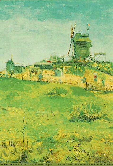 1887 Le Moulin de la Galette (in Vincent van Gogh Paintings - 1886-88 Paris)