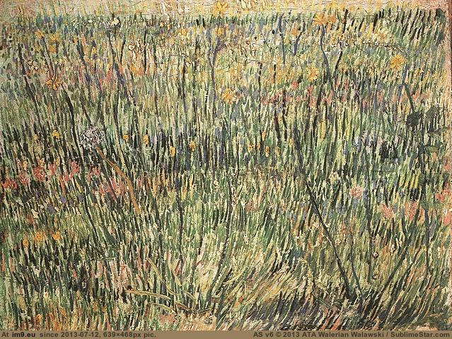 1887 Pasture in Bloom (in Vincent van Gogh Paintings - 1886-88 Paris)
