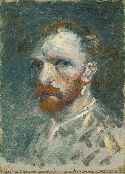 1887 Self-Portrait version 3 (in Vincent van Gogh Paintings - 1886-88 Paris)