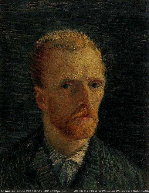 1887 Self-Portrait version 5 (in Vincent van Gogh Paintings - 1886-88 Paris)