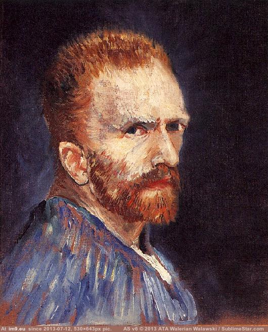 1887 Self-Portrait version 8 (in Vincent van Gogh Paintings - 1886-88 Paris)