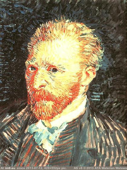 1887 Self-Portrait version 9 (in Vincent van Gogh Paintings - 1886-88 Paris)