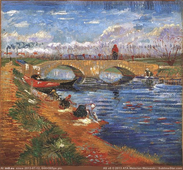 1888 Gleize Bridge over the Vigueirat Canal, The (in Vincent van Gogh Paintings - 1888-89 Arles)