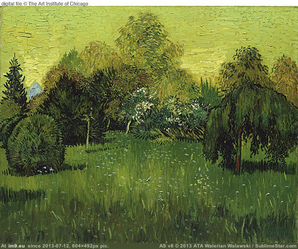 1888 Poet's Garden, The (in Vincent van Gogh Paintings - 1888-89 Arles)