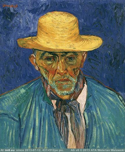 1888 Portrait of Patience Escalier, Shepherd in Provence (in Vincent van Gogh Paintings - 1888-89 Arles)