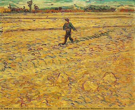 1888 Sower, The version 2 (in Vincent van Gogh Paintings - 1888-89 Arles)