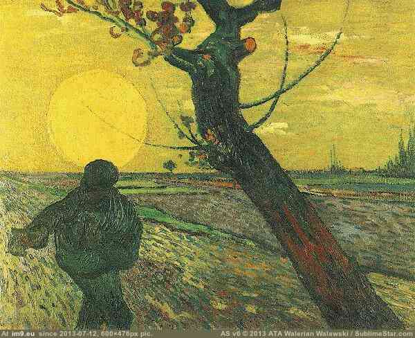 1888 Sower, The version 4 (in Vincent van Gogh Paintings - 1888-89 Arles)