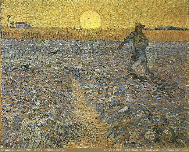 1888 Sower, The (in Vincent van Gogh Paintings - 1888-89 Arles)