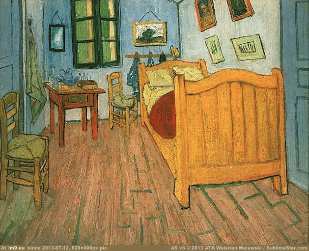 1888 Vincent's Bedroom in Arles (in Vincent van Gogh Paintings - 1888-89 Arles)